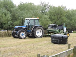 Tractor in the fields