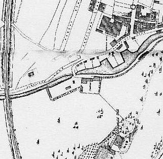 1877 Harrison and Hall map of Triangle area without any buildings