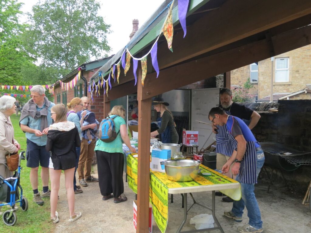 People serving on the BBC at the Triangle Spring Fair in May 2016