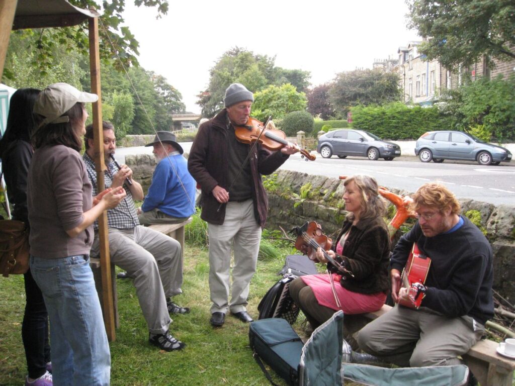 Musicians playing