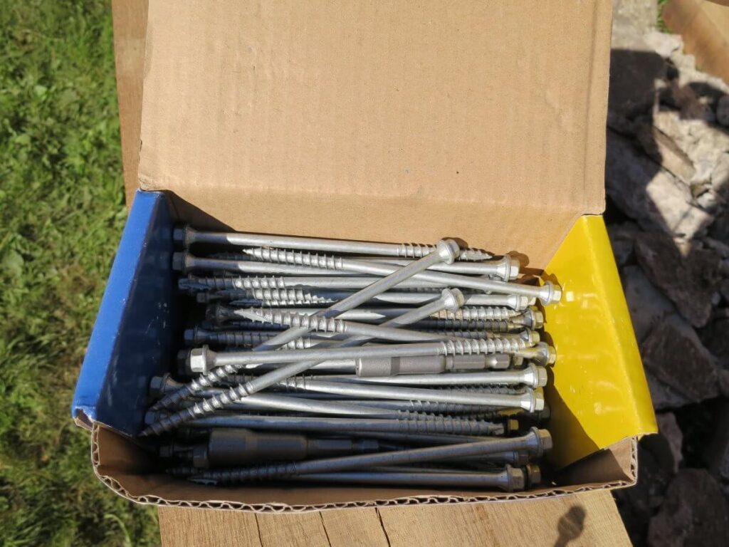 A box of large nails