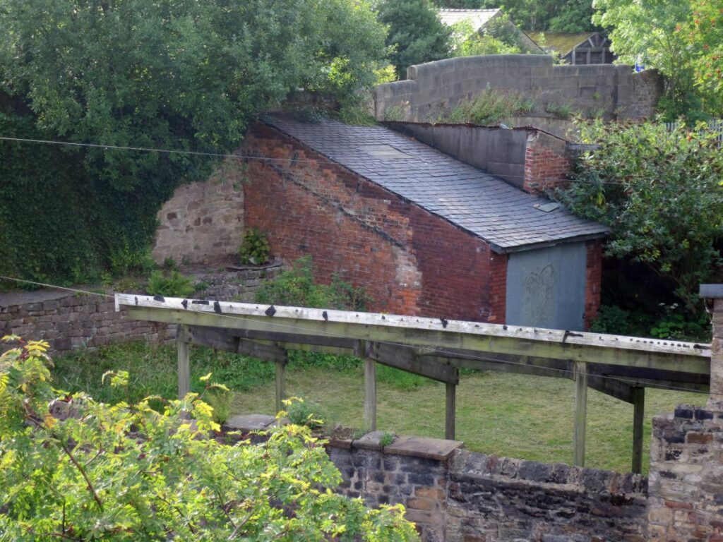 Demolition of Triangle lean-tos in August 2014