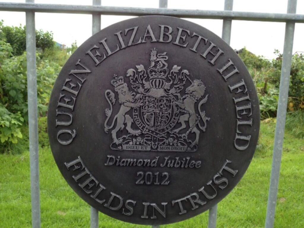 QEII Fields in Trust Plaque