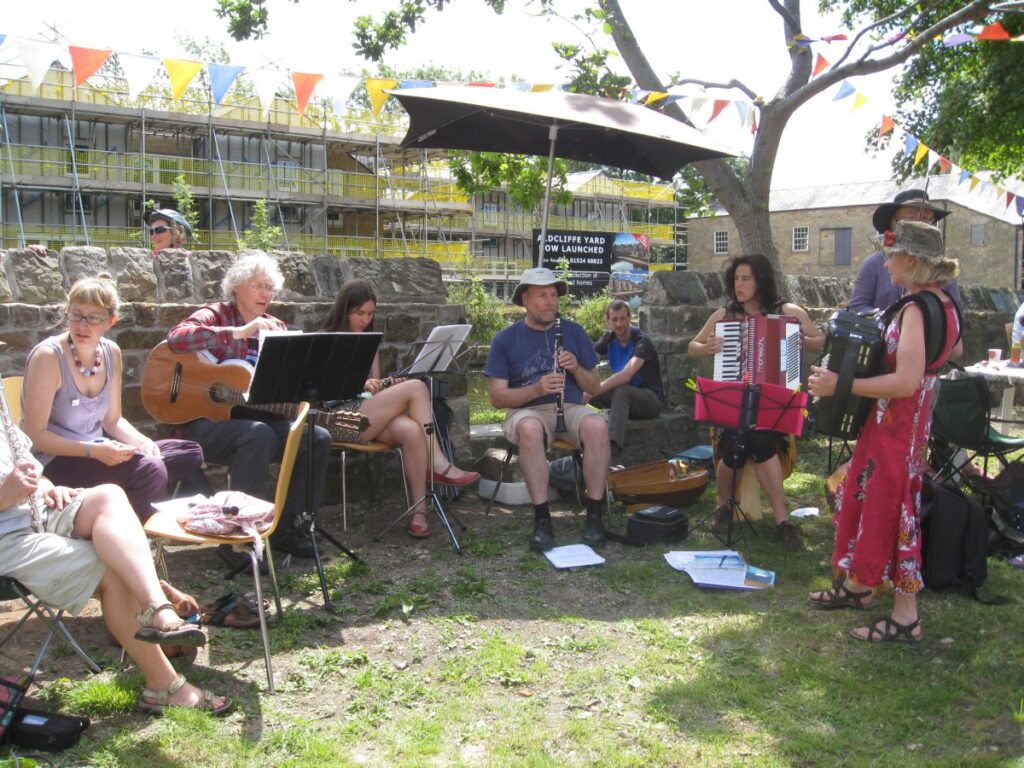 People attending the Triangle summer fair in July 2015