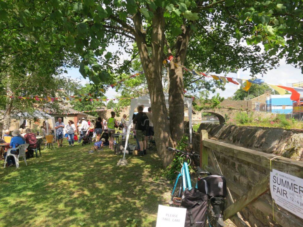 People attending the Triangle summer fair in July 2015