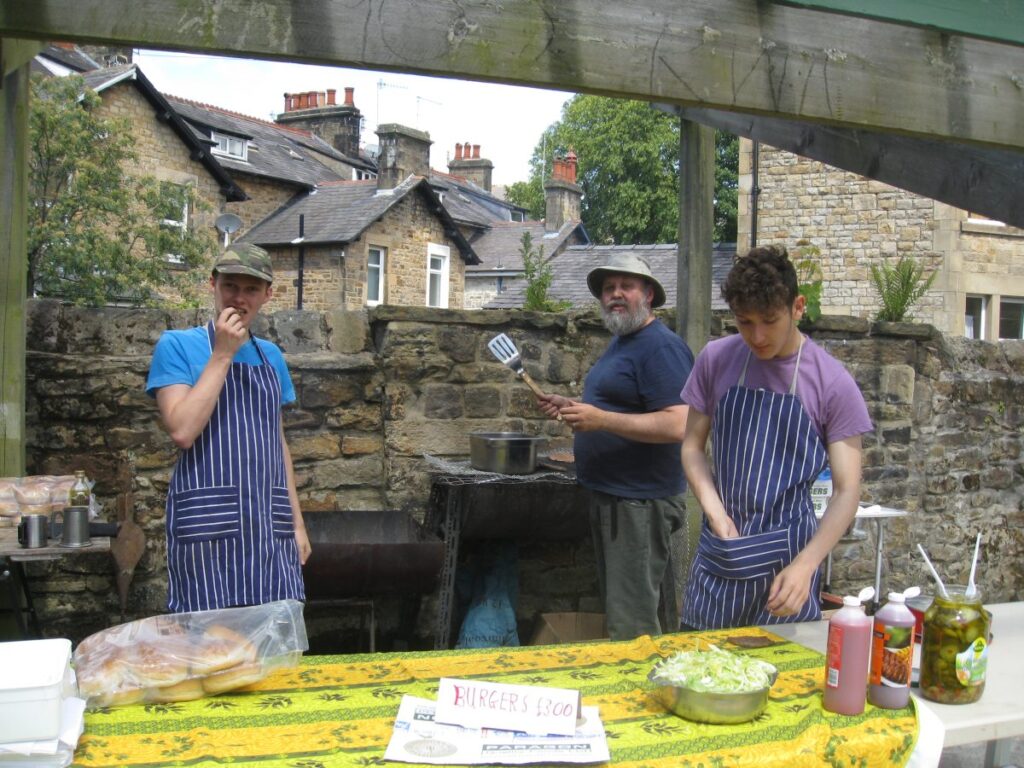 People attending the Triangle summer fair in July 2015