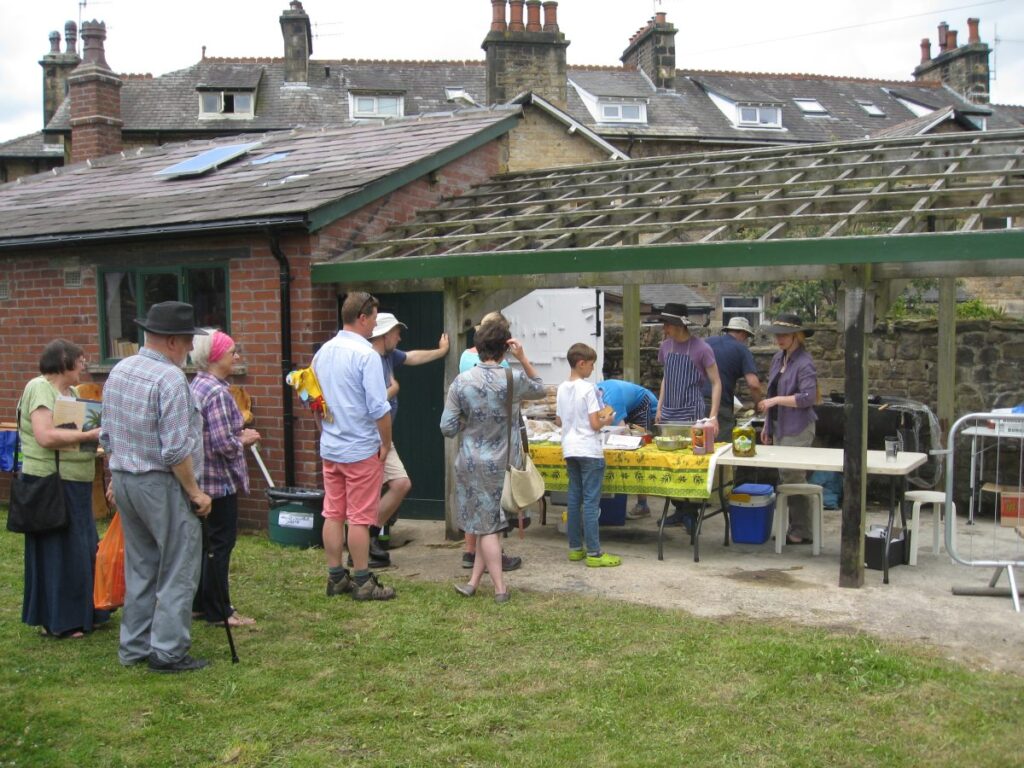 People attending the Triangle summer fair in July 2015