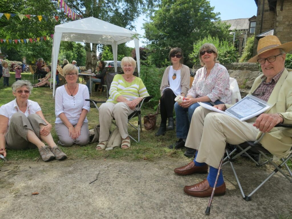 People attending the Triangle summer fair in July 2015