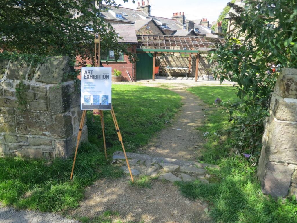 Sign outside the Triangle Art Exhibition, August 2019 