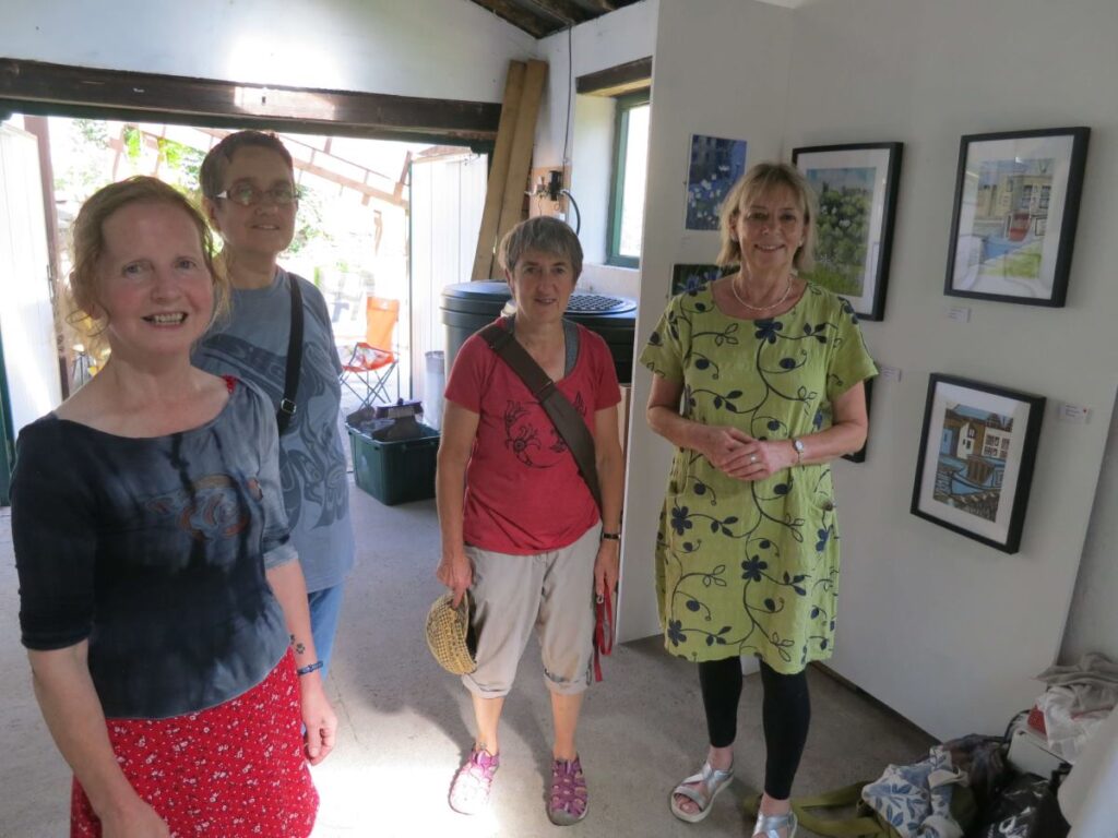 People attending the Triangle Art Exhibition, August 2019 