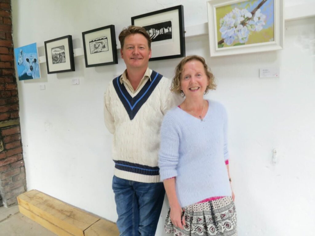  Local artists Gill Aitken and Philip Ferguson Jones