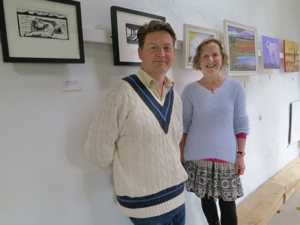  Local artists Gill Aitken and Philip Ferguson Jones