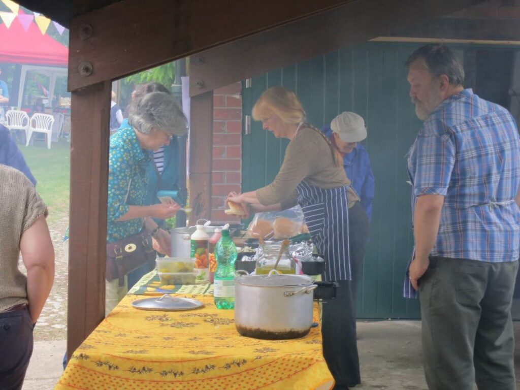 People attending the Triangle summer fair