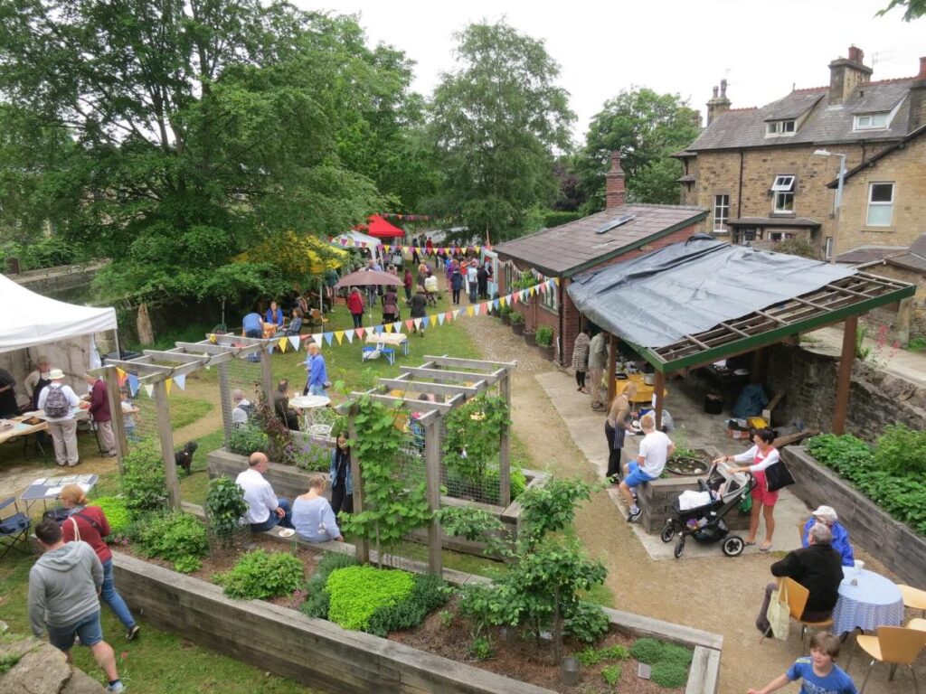 People attending the Triangle summer fair