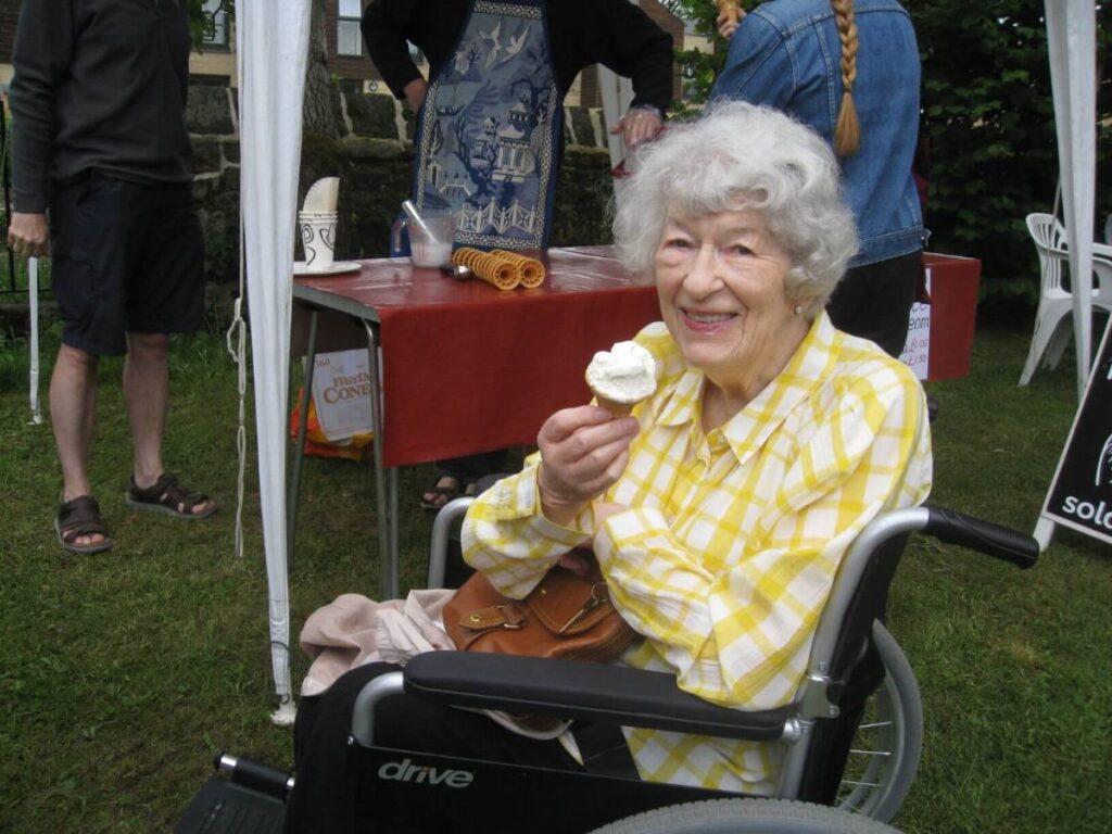 People attending the Triangle summer fair