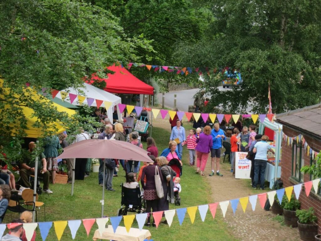 People attending the Triangle summer fair