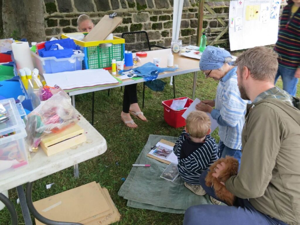 People attending the Triangle summer fair