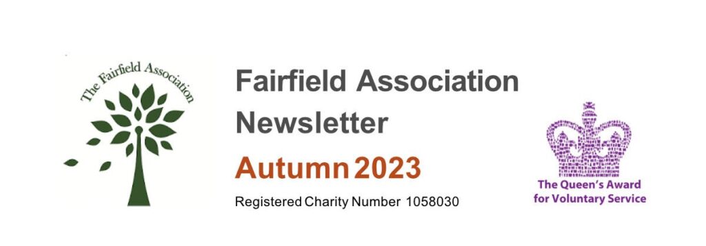 Fairfield Association Newsletter Autumn 2023 banner