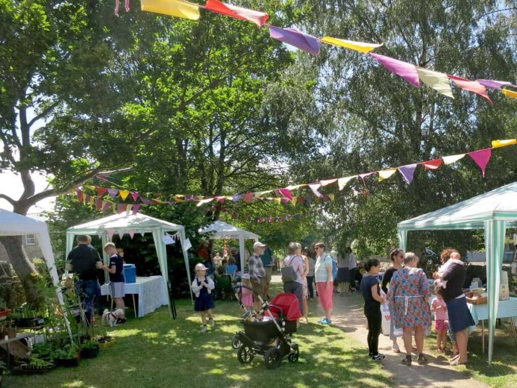 People attending the Triangle Summer Fair, July 2019