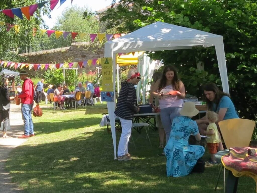 People attending the Triangle Summer Fair, July 2019