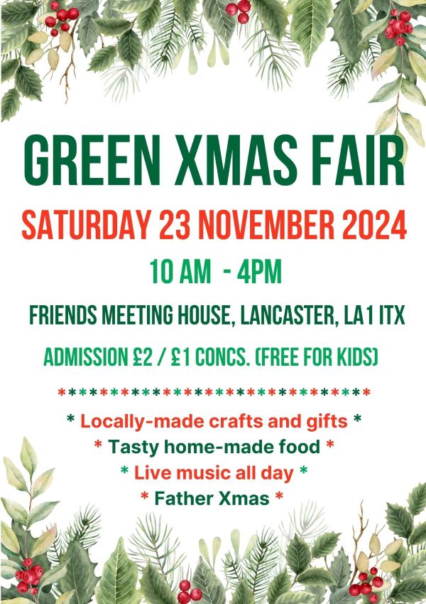 Green Xmas Fair 2024 Flyer