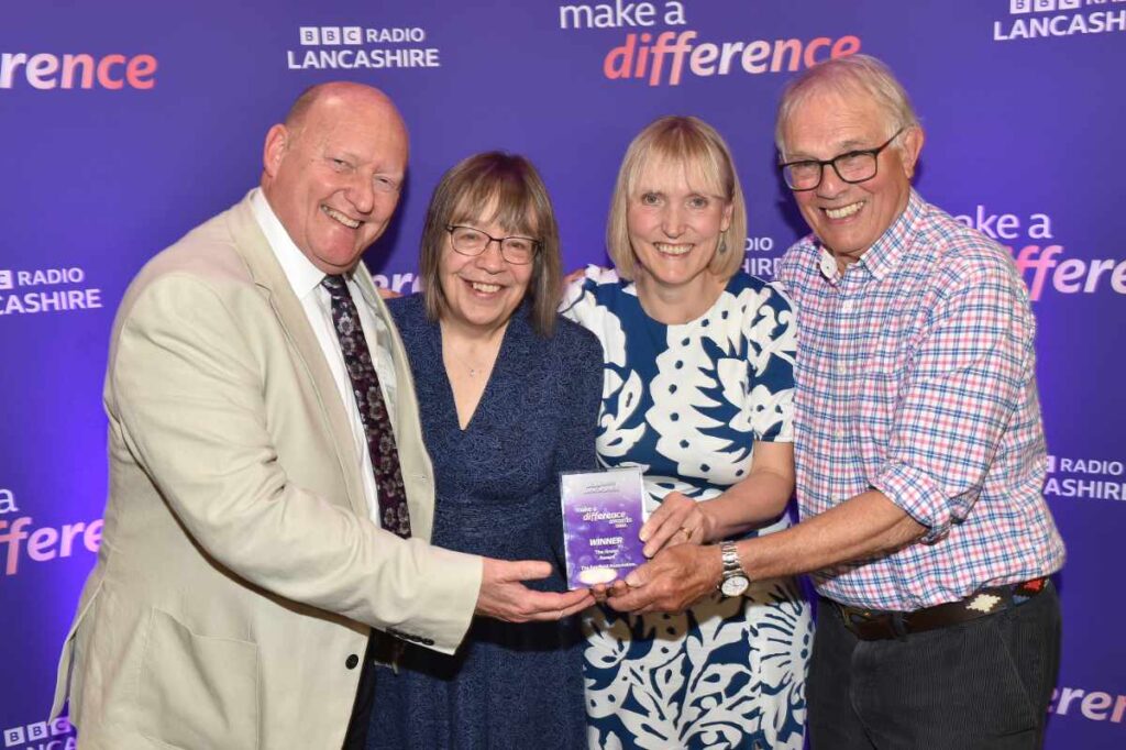 Fairfield Association Members receiving the BBC Make a Difference Green Award